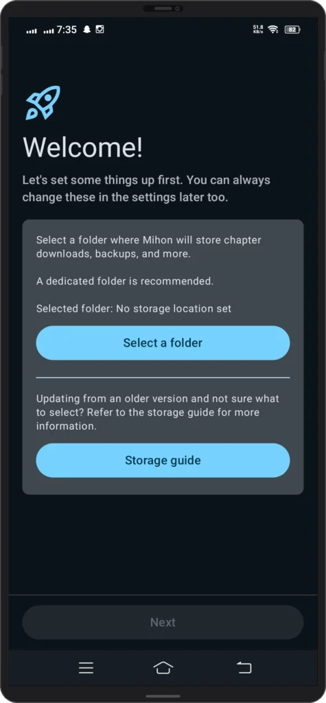Mihon APK Download (v0.19.9) – Best Free Tachiyomi Alternative 2026 11 select folder in mihon