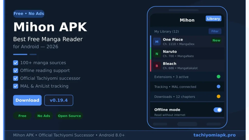 Mihon APK Download (v0.19.9) – Best Free Tachiyomi Alternative 2026 2 mihon apk download
